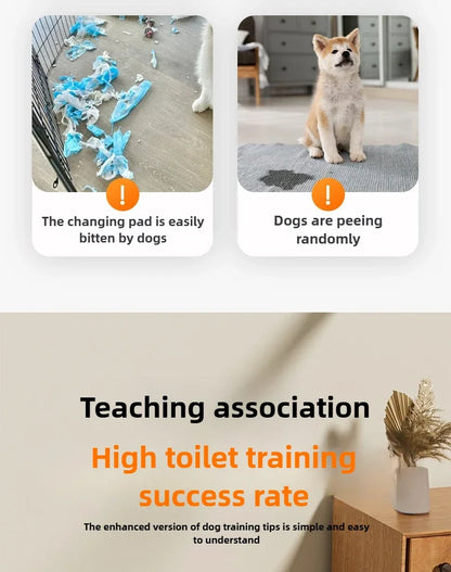 Indoor Dog Toilet Training Tray with Grid