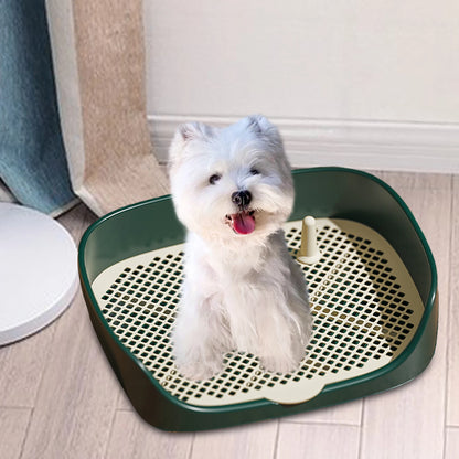 Portable Indoor Dog Toilet Training Tray with Grid