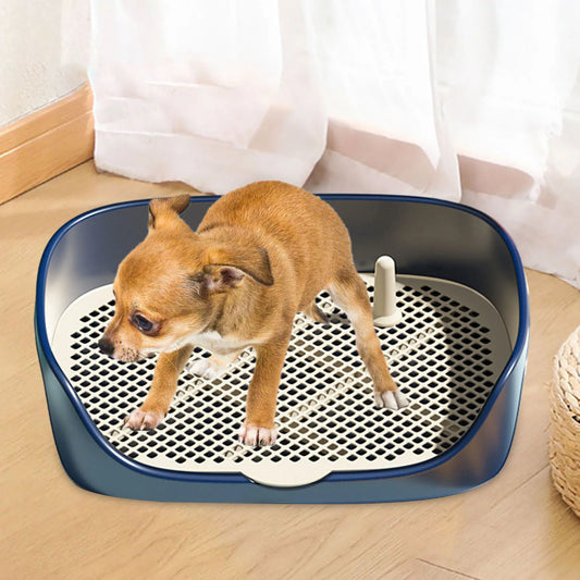 Portable Indoor Dog Toilet Training Tray with Grid