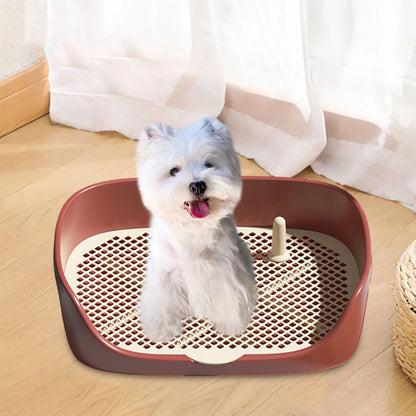 Portable Indoor Dog Toilet Training Tray with Grid