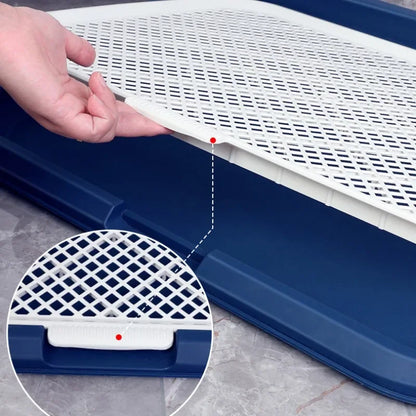 Indoor Dog Toilet Training Tray with Grid