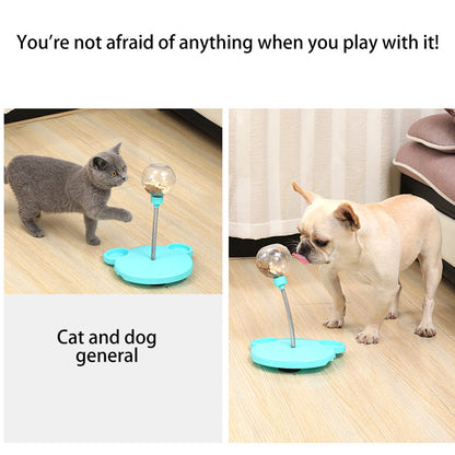 IQTreat Pet Toy Overview: 1. The bottom is upgraded with a solid suction cup, which is non-slip and stable, and will not slip. The bottom adopts a suction cup for firm adsorption, which can be adsorbed on smooth floor tiles. The product is more stable and