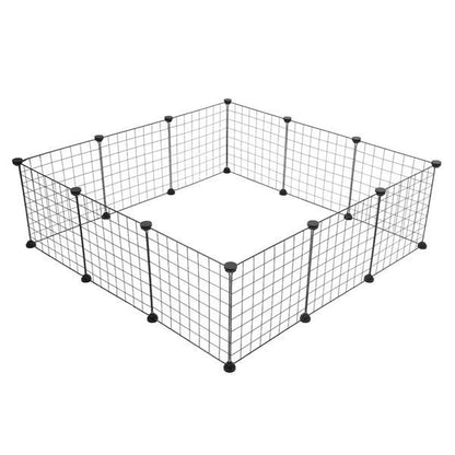 PawGrid Iron Fence Set Introductions: Do you need a universal Pet Playpen? If so, you can have a try of our Pet Playpen, Small Animal Cage Indoor Portable Metal Wire Yard Fence for Small Animals, Guinea Pigs, Rabbits Kennel Crate Fence Tent. This Pet Play