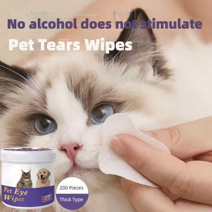 EyeBright™ – 200 Pet Eye Wipes for Dogs & Cats Product Description: Keep your pet’s eyes clean, clear, and healthy with EyeBright™ Pet Eye Wipes – gentle, effective wipes designed to remove tear stains and eye discharge from dogs and cats. 200 Pre-Moisten