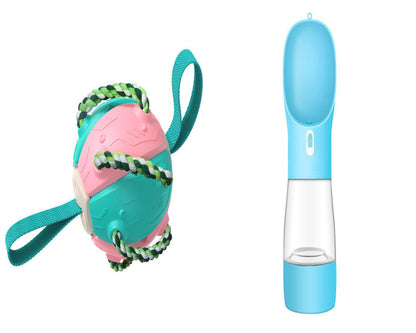 PawKick™ 2-in-1 Frisbee Ball Dog Toy – Bounce, Chew, Tug, and Play Anywhere! Take fetch and tug-of-war to the next level with this super creative transforming Frisbee Ball! Whether it’s flying high through the air or bouncing back into a sphere mid-flight