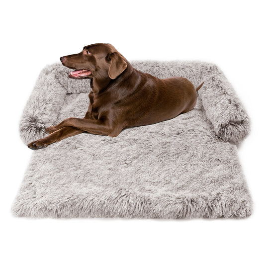 PlushPod™ 2-in-1 Pet Bed Product information: Material: pp cotton Size: s, m, l Color: powder gray coffee Size S M L Outer diameter(L*W*H) 76*73*16cm 90*85*20cm 105*93*20cm Inner diameter(L*W) 56*62cm 65*72cm 76*81cm Features: Long hair Packing list: Dog