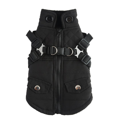 Winter Cotton Dog Jacket – Warm Zipper Coat for Pets Product information: Material: polyester Product: category cotton-padded clothes Style: Casual Color: DZ270 black, DZ271 red, DZ272 army green, DZ273 blue, DZ274 red, DZ275 army green, DZ276 black, DZ27