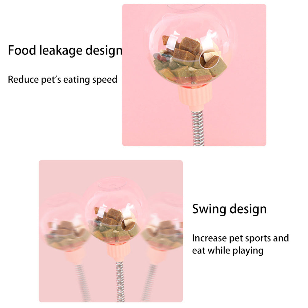 IQTreat Pet Toy Overview: 1. The bottom is upgraded with a solid suction cup, which is non-slip and stable, and will not slip. The bottom adopts a suction cup for firm adsorption, which can be adsorbed on smooth floor tiles. The product is more stable and