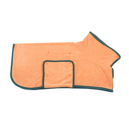 DryPaws™ Microfiber Bathrobe Overview: 1. Dog Bathrobe Towel, Dog Fast Drying Dog Drying Coat with Adjustable Chest Neck Strap, Super Absorbent Microfiber Material Pet Drying Moisture Absorbing Bathrobe with Hook and Loop 2. Healthy and skin-friendly mate