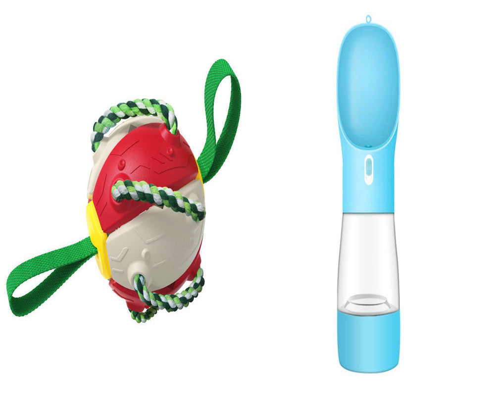 PawKick™ 2-in-1 Frisbee Ball Dog Toy – Bounce, Chew, Tug, and Play Anywhere! Take fetch and tug-of-war to the next level with this super creative transforming Frisbee Ball! Whether it’s flying high through the air or bouncing back into a sphere mid-flight