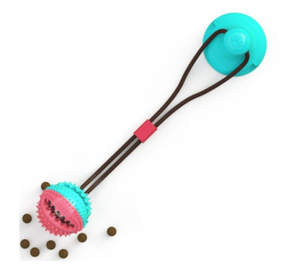 TugClean – Suction Cup Dog Toy with Chew & Toothbrush Ball Overview: Many dogs suffer from bad breath and periodontitis due to poor oral hygiene, but chew toy can rub off the tartar and make your dog's teeth healthier. It enhances the dog's enthusiasm, an