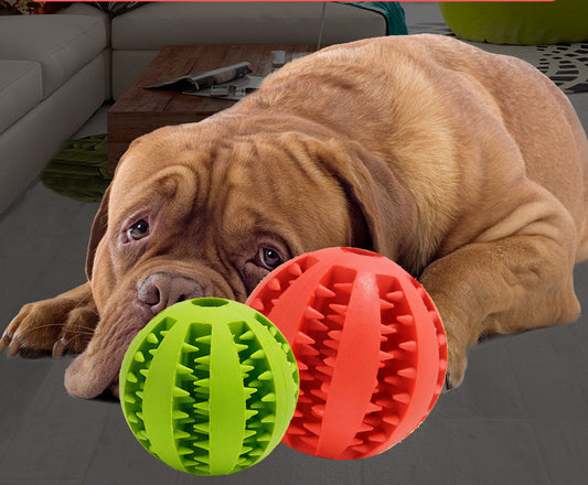 Bite-Resistant Dog Ball – Safe & Fun for Puppies Product information: Name: Rubber Watermelon Ball Color: Light blue green red yellow blue Material: Rubber Specifications: 7CM (large) 5CM (small) Weight: 143g (large) 59g (small) Features: soft, bite-resis