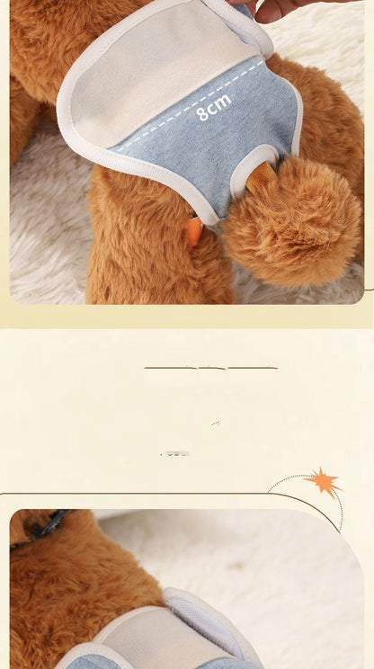 Dog Physical Safety Pants Comfortable Breathable Pure Cotton Product information: Size: S: Waist circumference 24-28cm,M: Waist circumference 26-32cm,L: Waist circumference 30-36cm,XL: Waist circumference 34-40cm, average size Features: breathable and com