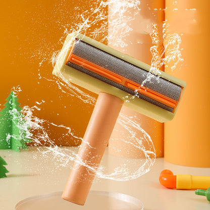 FurSweep™ 2-Way Lint Roller Overview: 1. REUSABLE PET HAIR REMOVER: Simply roll back and forth on the furniture surface, and pick up the pet hair. 2. ONE ROLLER TO CLEAN MOST FURNITURE: The dog hair remover roller can be used on most furniture. 3. CONVENI
