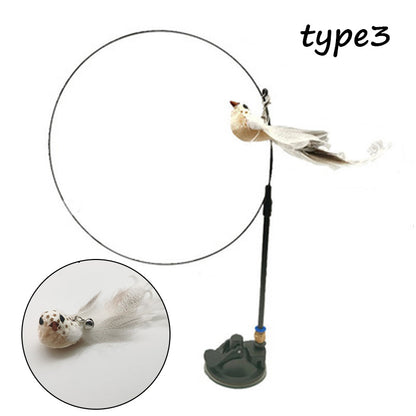 Interactive Cat Wand – Detachable Rod & Sucker Toy Product information: Material: feathers, hardware accessories, suction cups, PVC rods, steel wires Style: simple and stylish Features: funny cat Colour: Picture color Packing list: Funny cat stick*1 Produ
