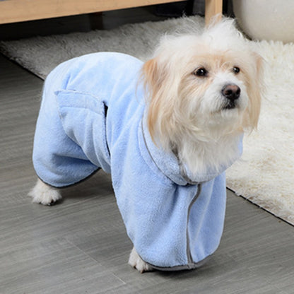 DryPaws™ – Quick-Dry Microfiber Pet Towel & Bathrobe Overview: Fabric is durable and absorbs water well, easy to clean, machine wash is available. This bathrobe can cover your pet's whole body, if your pets take a shower or get wet in the rain, help them