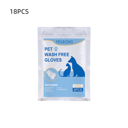 PawWipe™ No-Bath Gloves Product information: Product name: Pet disposable gloves 6pes Product packaging: bagged Packaging size about: 14*20cm Product size about: 24.7*25cm Material: aluminum foil Product gross weight: 45g Packing list: Gloves*6pcs Gloves