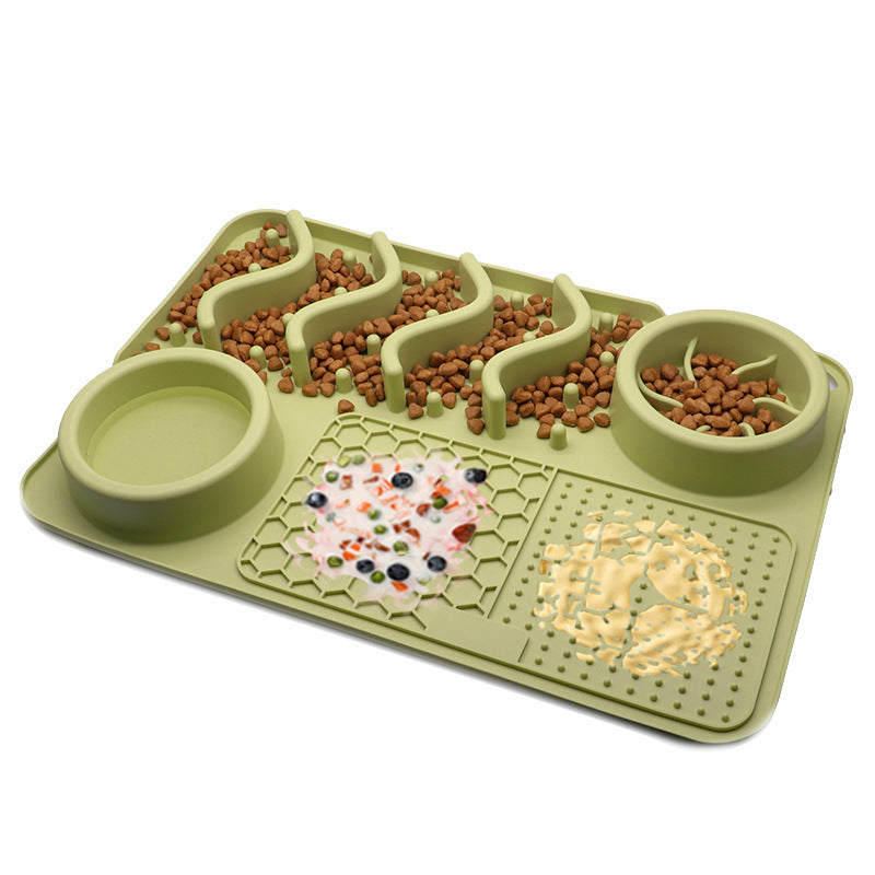 FurSniff Pet Mat Overview: 1. The licking mat is a unique form of pet slow-feeder dog bowl for the dog and puppies. 2. The lick mats have different textures whose design effectively reduces the speed of a pet’s eating 3. It cleans the pet's tongue and pro