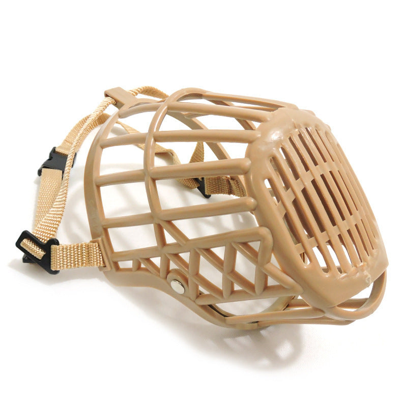 PawSafe Muzzle Product Information: Material: Plastic Product Category: Mouth Cover Scalable: Yes Color: icon color Specifications (length * width): No. 1, No. 2, No. 3, No. 4, No. 5, No. 6 Packing list Mouth cage*1 Pet Muzzles