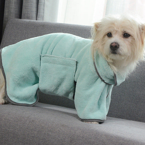 DryPaws™ – Quick-Dry Microfiber Pet Towel & Bathrobe Overview: Fabric is durable and absorbs water well, easy to clean, machine wash is available. This bathrobe can cover your pet's whole body, if your pets take a shower or get wet in the rain, help them