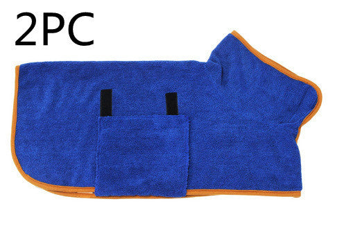 DryPaws™ Microfiber Bathrobe Overview: 1. Dog Bathrobe Towel, Dog Fast Drying Dog Drying Coat with Adjustable Chest Neck Strap, Super Absorbent Microfiber Material Pet Drying Moisture Absorbing Bathrobe with Hook and Loop 2. Healthy and skin-friendly mate