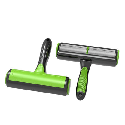 FurSwipe™ 2-Way Lint Roller Product information: Color: green (boxed), Lake Blue (blister), Gray White (blister) Material: ABS TPR polyester brush Specification: Lent remover Packing list: Sticky brush*1 Product Image: Lint Rollers