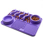 FurSniff Pet Mat Overview: 1. The licking mat is a unique form of pet slow-feeder dog bowl for the dog and puppies. 2. The lick mats have different textures whose design effectively reduces the speed of a pet’s eating 3. It cleans the pet's tongue and pro