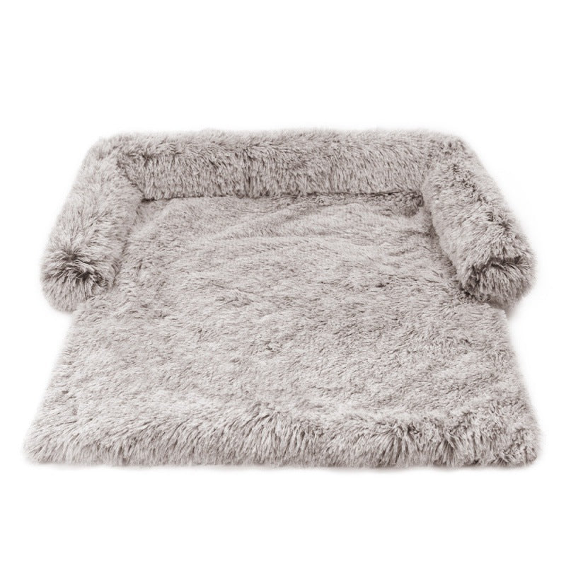 PlushPod™ 2-in-1 Pet Bed Product information: Material: pp cotton Size: s, m, l Color: powder gray coffee Size S M L Outer diameter(L*W*H) 76*73*16cm 90*85*20cm 105*93*20cm Inner diameter(L*W) 56*62cm 65*72cm 76*81cm Features: Long hair Packing list: Dog