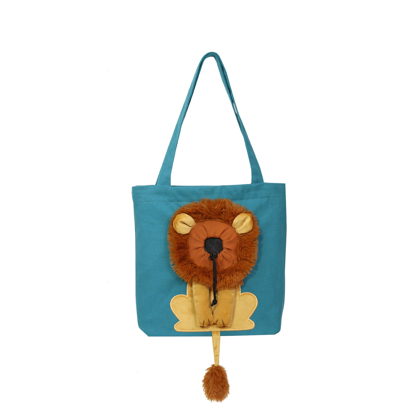 LionPaw Pet Carrier Overview: Features: With our lion design carrier, your little buddy can become a lovely lion and his/her head can be out of the bag to breathe fresh air. The circumference can be adjusted by buttons, and the maximum opening can be adju