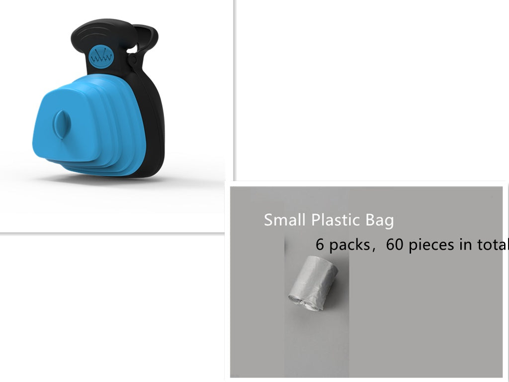 Pet Dog Poop Bag Dispenser Travel Foldable Poop Spoon Product information: Product Name: Folding Toilet Picker Brand: SUPER DESIGN (Supp Design) Use: outdoor poop picking Material: silicone, plastic size: Large: 18X14.5CM Small: 13.5X10.5CM Colour: Yellow
