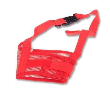 EasyFit Dog Muzzle Product information: Product name: nylon gauze breathable mouth cover Product material: high quality nylon fabric Product color: red pink blue purple black Product size: S is suitable for mouth around 12-15cm M fits mouth around 14-20cm