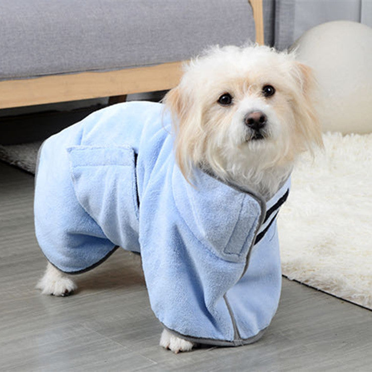 DryPaws™ – Quick-Dry Microfiber Pet Towel & Bathrobe Overview: Fabric is durable and absorbs water well, easy to clean, machine wash is available. This bathrobe can cover your pet's whole body, if your pets take a shower or get wet in the rain, help them