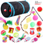 PlayKit™ – Cat Tunnel & Toy Set for Endless Fun Product information: Color: B99501,B99502,B99503,B99504,B99505 Specifications: 22-piece set (random color of accessories) Material: Polyester Import or not: no Category: Pet Toys Packing list: Pet toy set *1