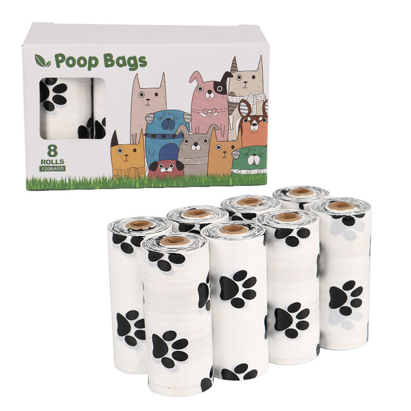 WalkClean Poop Bags Product information: Style: Continuous roll Material: HDPE+EPI Specification: 23*33cm/ 15 pieces per roll Epi degradation: fission and degradation about 2 years after being discarded in the soil Material: EPI+HDPE Thickness: 0.01mm=1 w