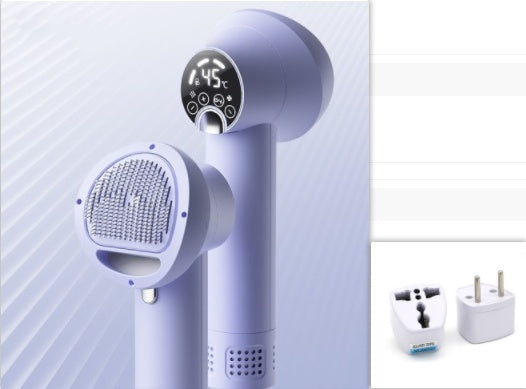 GroomBlow™ – Silent Smart Dryer & Comb for Pets Dry and groom your pet with ease using the GroomBlow™ Smart Pet Hair Dryer – the ultimate 2-in-1 tool designed to keep your dog or cat calm, clean, and fluffy. 2-in-1 Blow & Brush: Dries and detangles at the