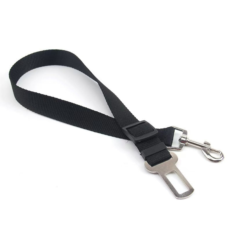 PawTether Dog Leash Product description: This product is a dog dog fixing belt / seat belt for cars, 2.5cm wide, the length of the fixing belt can be adjusted, and one end of the fixing belt can be fixed on the car seat belt. A collar that can hold the do
