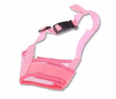 EasyFit Dog Muzzle Product information: Product name: nylon gauze breathable mouth cover Product material: high quality nylon fabric Product color: red pink blue purple black Product size: S is suitable for mouth around 12-15cm M fits mouth around 14-20cm