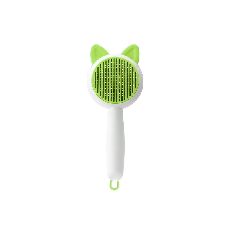 Self-Cleaning Pet Grooming Brush Overview: Keep Your Pets Looking Their Best — Without the Mess! Make grooming time effortless and enjoyable for both you and your furry friend. This self-cleaning pet grooming brush gently removes loose hair, tangles, and