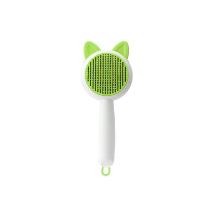 Self-Cleaning Pet Grooming Brush Overview: Keep Your Pets Looking Their Best — Without the Mess! Make grooming time effortless and enjoyable for both you and your furry friend. This self-cleaning pet grooming brush gently removes loose hair, tangles, and