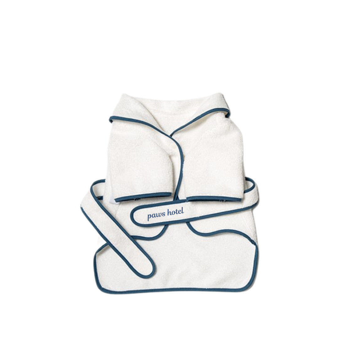 Pet Bath Towel & Robe Product Details: Material: absorbent towel fleece Product category: bath towel Applicable gender: general Color: eye mask-toy, slippers-toy, bath towel Size information: Size: S (within bust 41cm), M (within bust 52cm), L (within bus