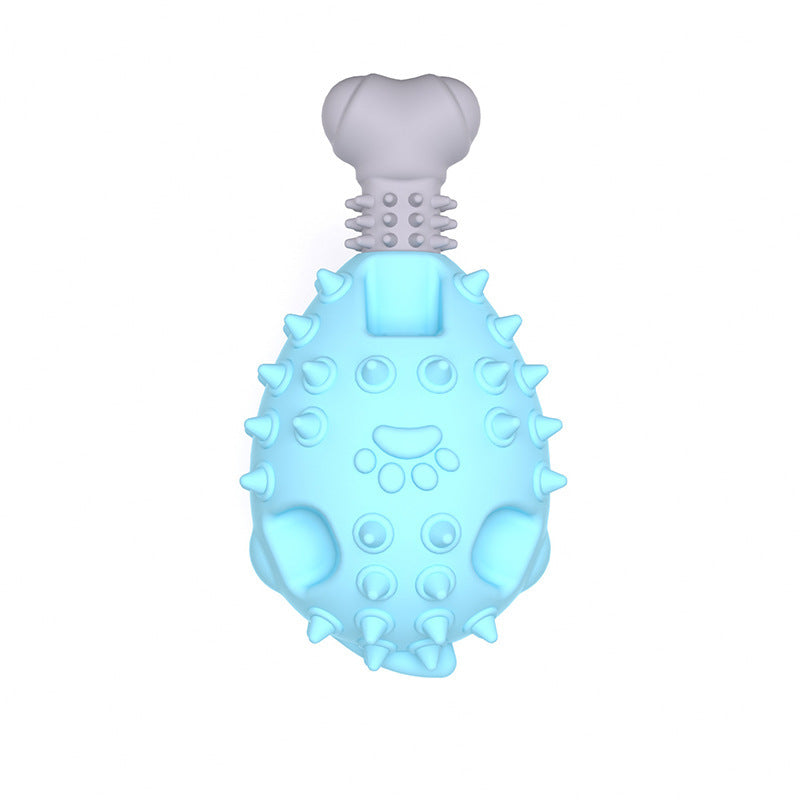 Durable Chicken Leg Dog Toy – Sound & Dental Care Fun Product information: Color: Gentleman blue gray, cherry blossom Gray, avocado green gray, orange gray, gray, blue-gray, random color Size: Medium Material: TPR Category: Pet Toys Packing list: Teething