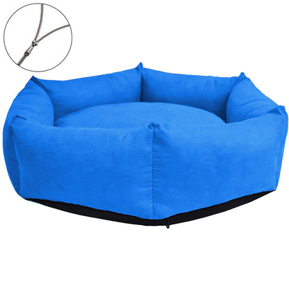 CozyHaven™ – All-Weather Washable Dog Kennel Product information: Materials: cloth Product category: pet nest Color: red, yellow, wine red, khaki, blue, dark green, light gray, dark gray, dark brown, purple Size: Outer Diameter S:50cm/19.68inch M:60cm/23.