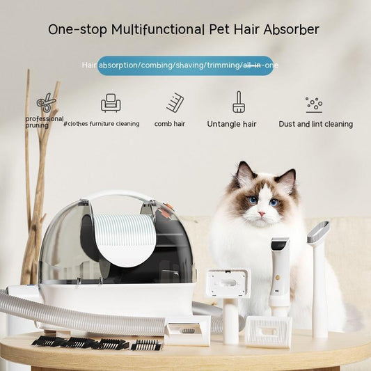PawGroom Pro™ – 3-in-1 Pet Vacuum, Trimmer & Hair Care Tool Transform pet grooming into a clean, easy experience with the PawGroom Pro™ – a multifunctional grooming vacuum that trims, conditions, and cleans up pet hair in one step. 3-in-1 Functionality: C