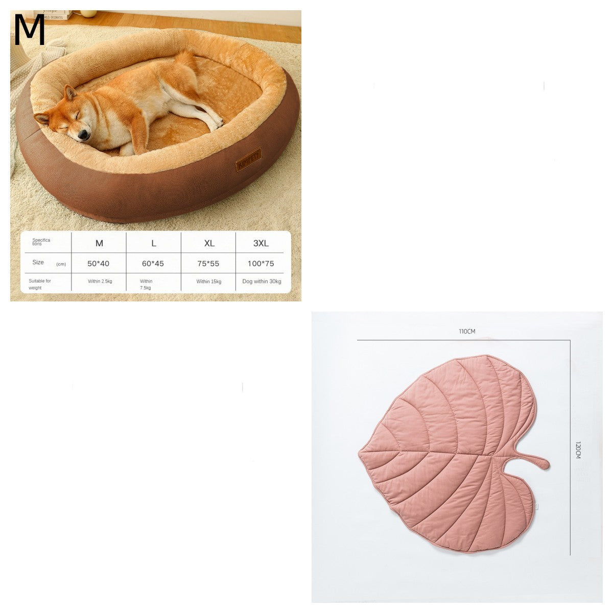 WarmiePaws™ Cozy Bed Product Details: Material: Cotton Product Category: Bed Specifications: M [size 50*40cm] (recommended for pets within 5 catties), L [size 60*45cm] (recommended for pets within 15 catties), XL [size 75*55cm] (recommended for pets withi