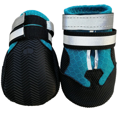 Dog Shoe Protectors – Soft, Breathable & Easy to Wear Overview: Unique design, stylish and beautiful. Good material, comfortable feet. A variety of colors, any choice. Specification: Boots: Dog shoes Upper material: Anti-slip leather, TPR+rubber, sandwich