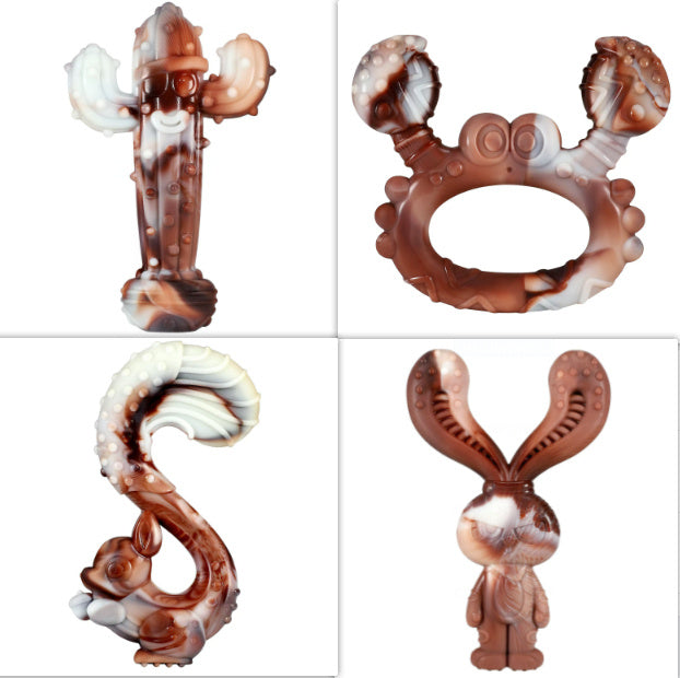 Heavy-Duty Nylon Chew Toy – Long-Lasting Fun for Dog Product information: Color: meat of rabbits beef flavor, squirrel beef flavor, cactus beef flavor, crab beef flavor, antlers beef flavor, tricerops beef flavor, Christmas deer beef flavor Material: Nylo