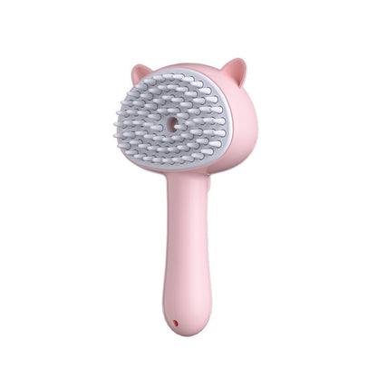 MistBrush – Rechargeable Self-Cleaning Pet Grooming Brush Overview: 1. Multi-Purpose Pet Grooming: The hair remover brush is a versatile pet grooming tool that offers multiple benefits. It effortlessly removes stray cat hair while providing a delightful m