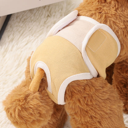 Dog Physical Safety Pants Comfortable Breathable Pure Cotton Product information: Size: S: Waist circumference 24-28cm,M: Waist circumference 26-32cm,L: Waist circumference 30-36cm,XL: Waist circumference 34-40cm, average size Features: breathable and com