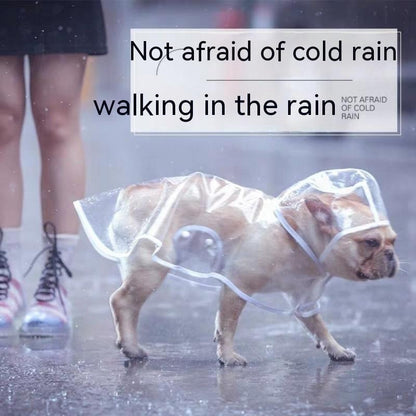 TinyDrip™ Dog Raincoat Product information: Name ：Raincoat Material ：Plastic Size: Packing list: Raincoat * 1 Product Image: Pet Rain Coats