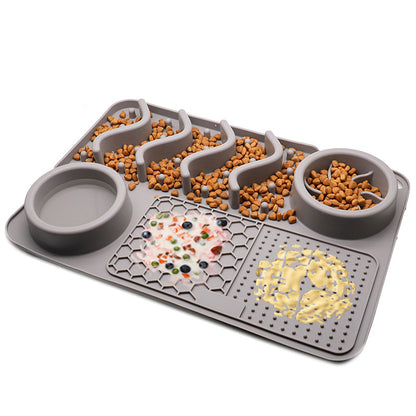 FurSniff Pet Mat Overview: 1. The licking mat is a unique form of pet slow-feeder dog bowl for the dog and puppies. 2. The lick mats have different textures whose design effectively reduces the speed of a pet’s eating 3. It cleans the pet's tongue and pro